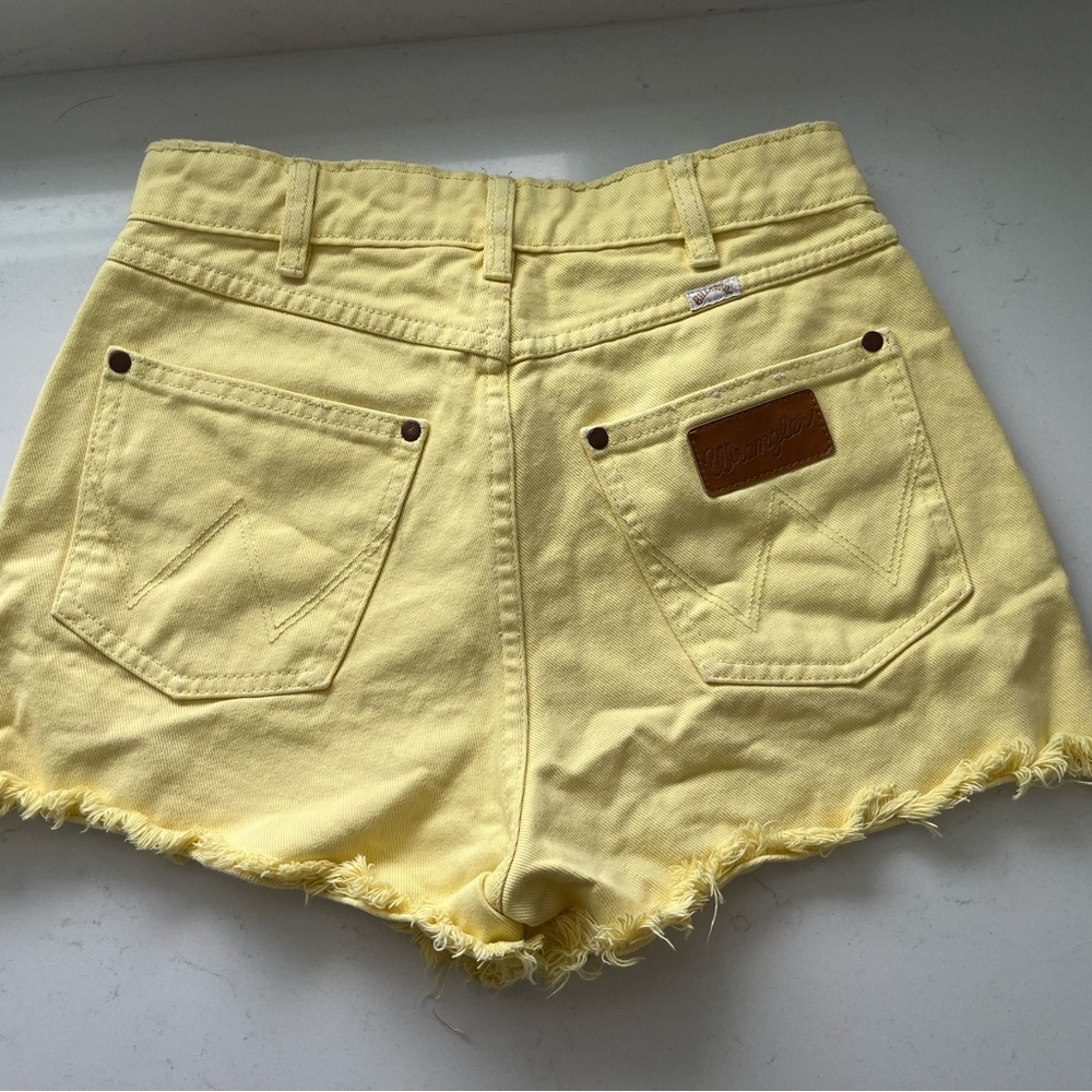 Wrangler Women's Yellow Denim Shorts